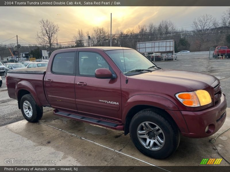 Salsa Red Pearl / Oak 2004 Toyota Tundra Limited Double Cab 4x4