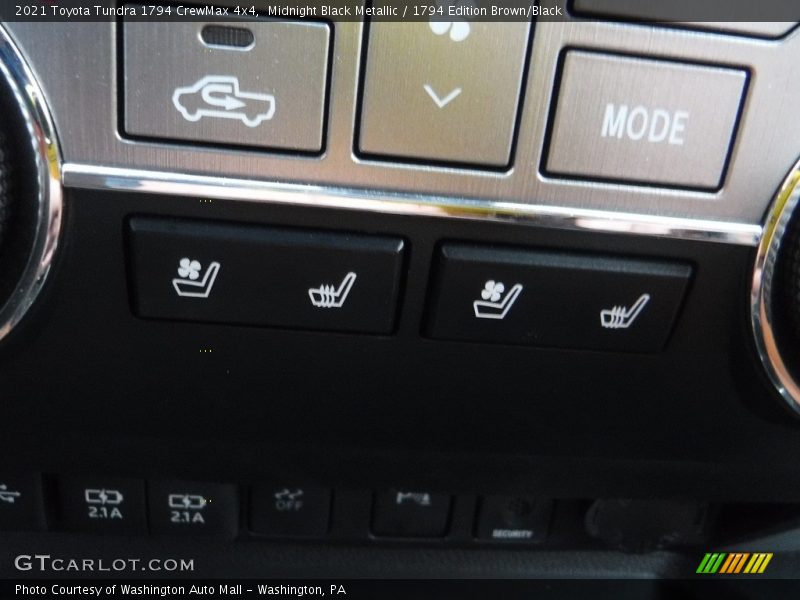 Midnight Black Metallic / 1794 Edition Brown/Black 2021 Toyota Tundra 1794 CrewMax 4x4