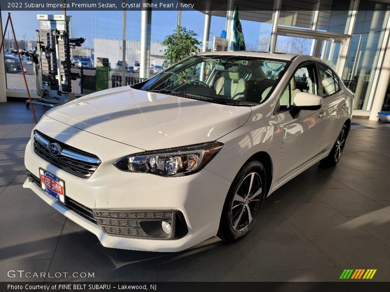 Crystal White Pearl / Ivory 2022 Subaru Impreza Premium Sedan