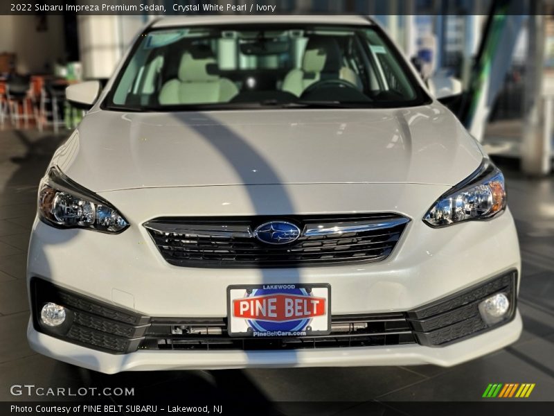 Crystal White Pearl / Ivory 2022 Subaru Impreza Premium Sedan