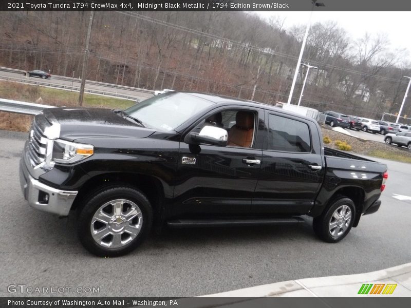 Midnight Black Metallic / 1794 Edition Brown/Black 2021 Toyota Tundra 1794 CrewMax 4x4