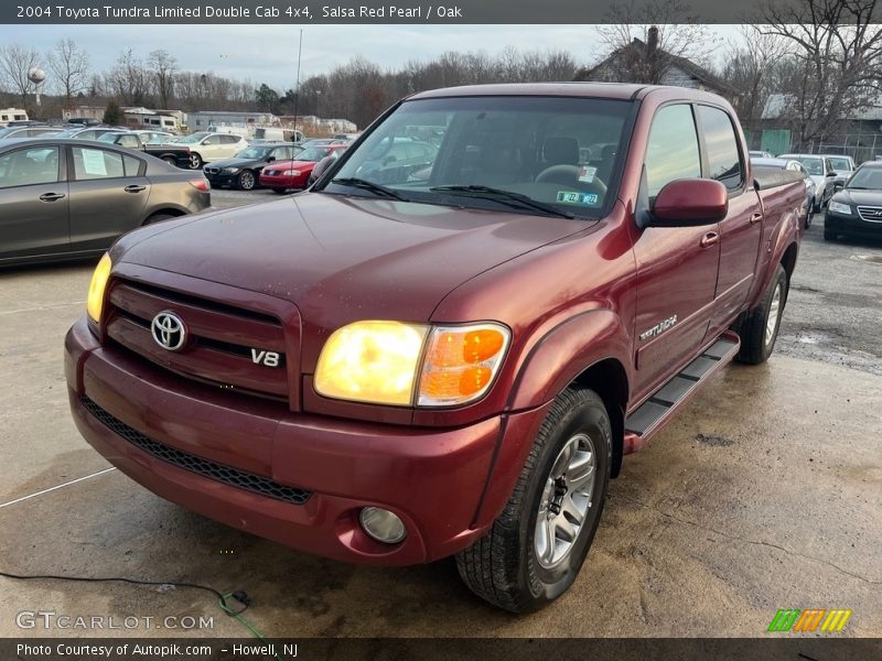 Salsa Red Pearl / Oak 2004 Toyota Tundra Limited Double Cab 4x4