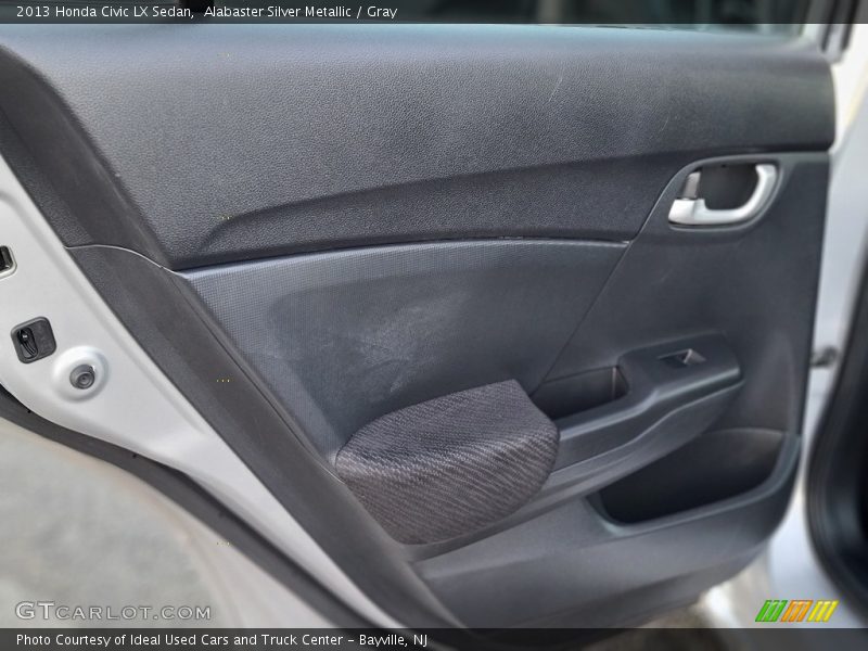 Alabaster Silver Metallic / Gray 2013 Honda Civic LX Sedan
