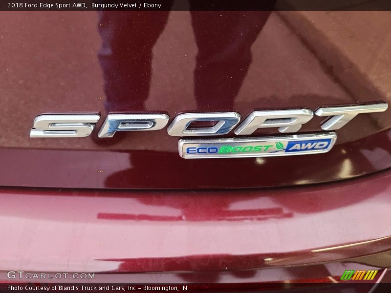 Burgundy Velvet / Ebony 2018 Ford Edge Sport AWD