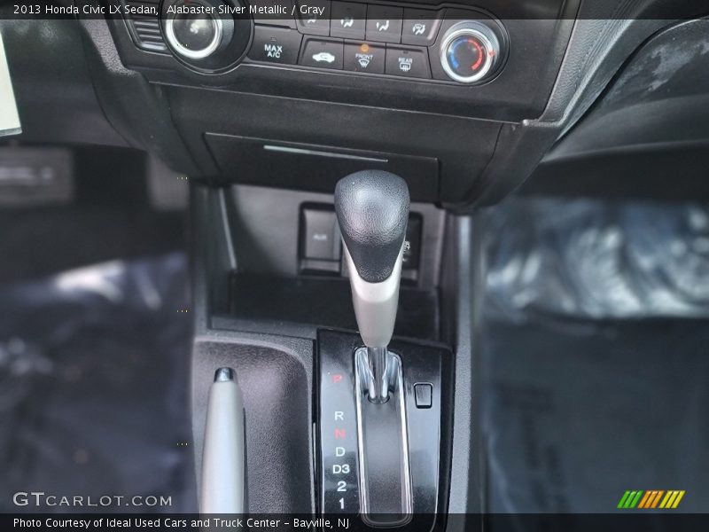 Alabaster Silver Metallic / Gray 2013 Honda Civic LX Sedan