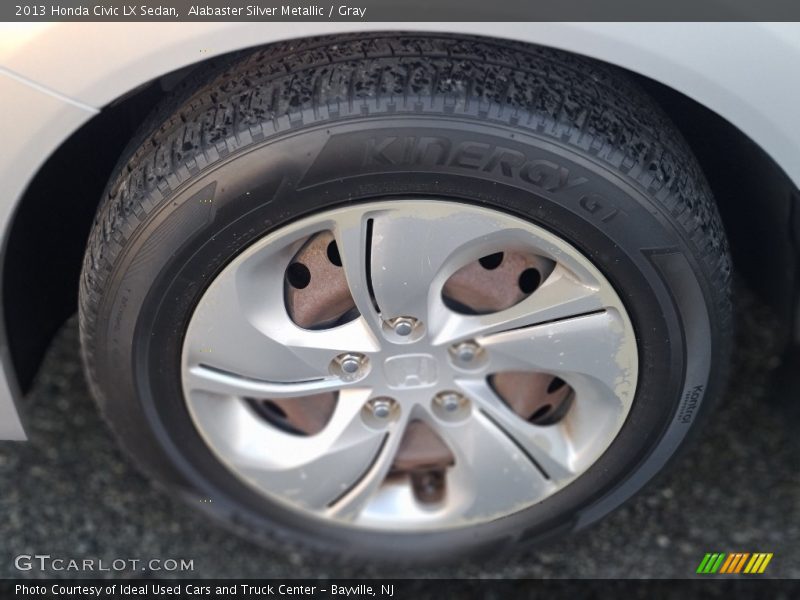 Alabaster Silver Metallic / Gray 2013 Honda Civic LX Sedan