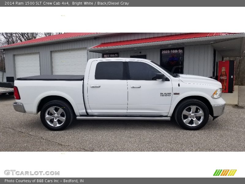 Bright White / Black/Diesel Gray 2014 Ram 1500 SLT Crew Cab 4x4