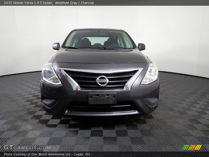 Amethyst Gray / Charcoal 2015 Nissan Versa 1.6 S Sedan