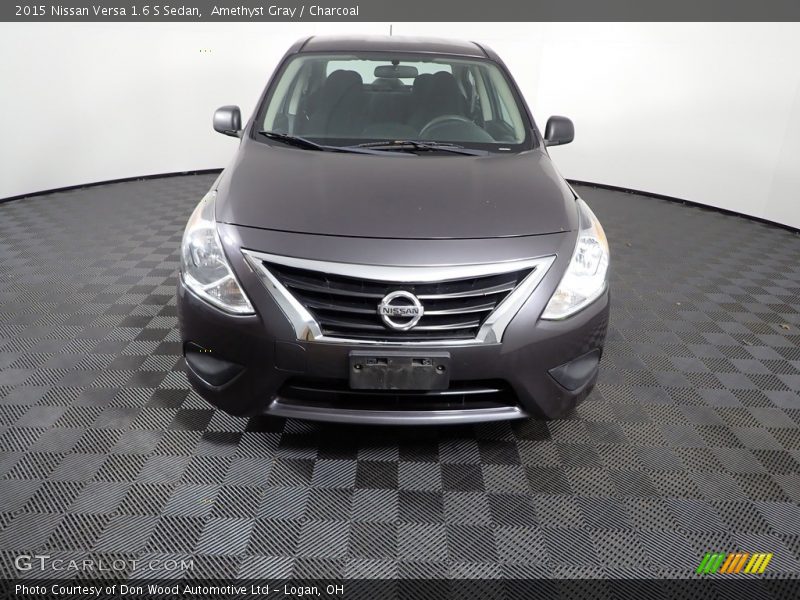 Amethyst Gray / Charcoal 2015 Nissan Versa 1.6 S Sedan