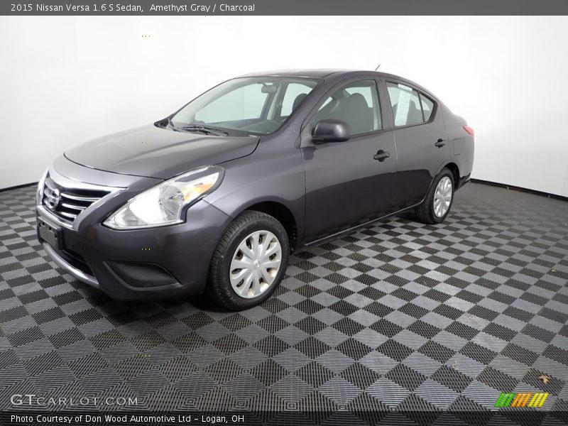 Amethyst Gray / Charcoal 2015 Nissan Versa 1.6 S Sedan