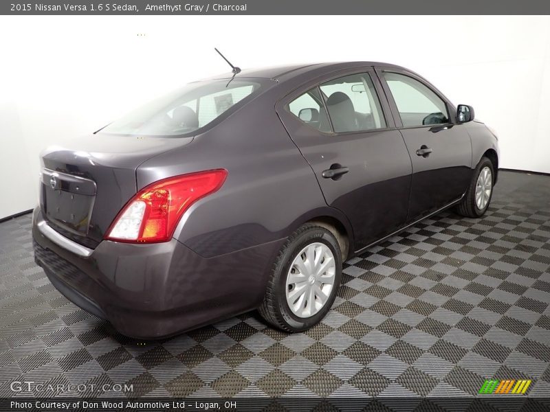 Amethyst Gray / Charcoal 2015 Nissan Versa 1.6 S Sedan