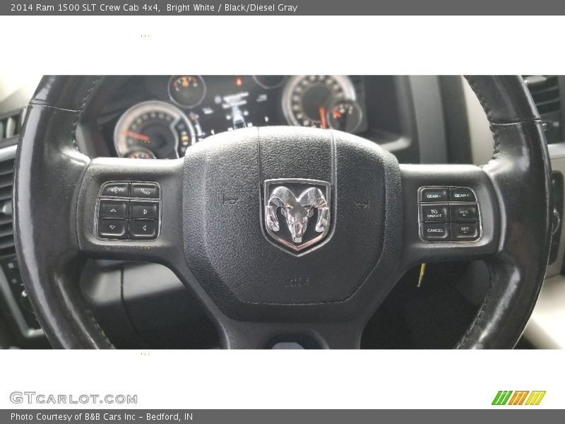 Bright White / Black/Diesel Gray 2014 Ram 1500 SLT Crew Cab 4x4
