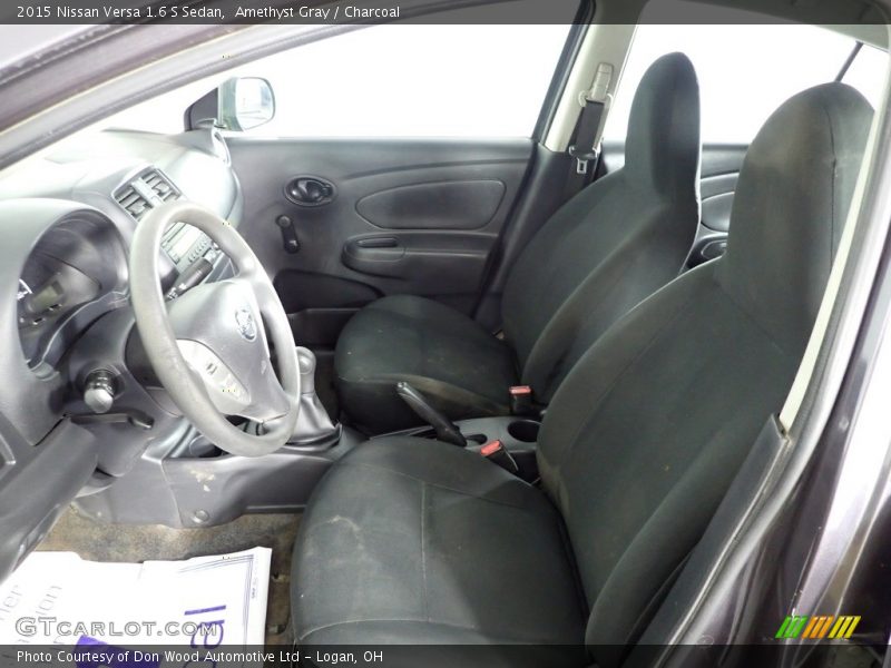 Amethyst Gray / Charcoal 2015 Nissan Versa 1.6 S Sedan