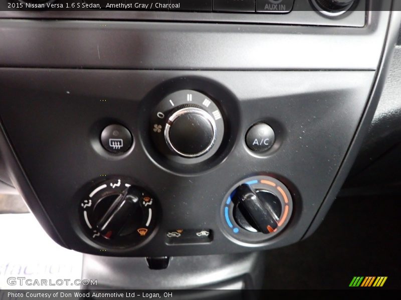 Amethyst Gray / Charcoal 2015 Nissan Versa 1.6 S Sedan
