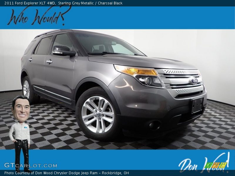 Sterling Grey Metallic / Charcoal Black 2011 Ford Explorer XLT 4WD