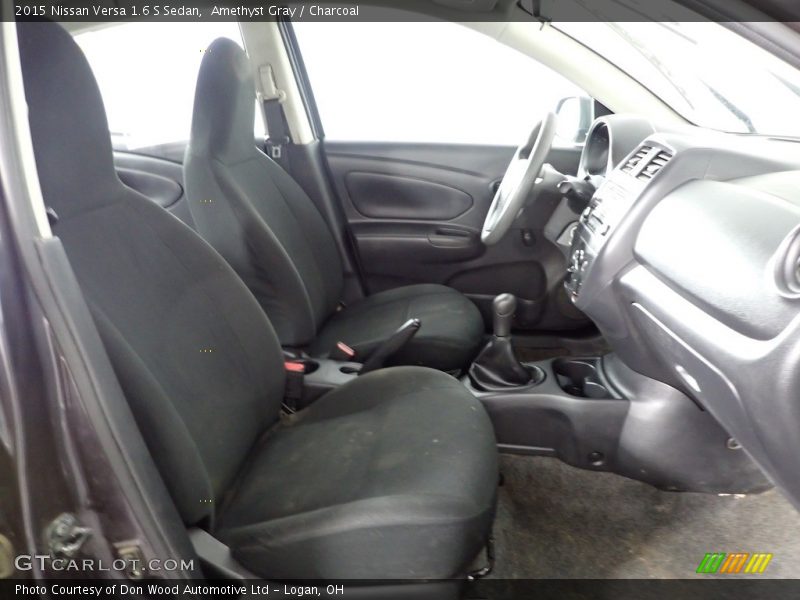 Amethyst Gray / Charcoal 2015 Nissan Versa 1.6 S Sedan