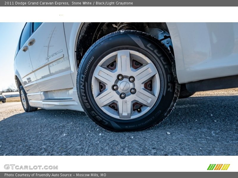 Stone White / Black/Light Graystone 2011 Dodge Grand Caravan Express