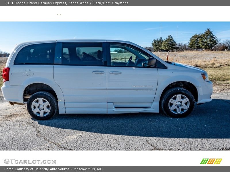 Stone White / Black/Light Graystone 2011 Dodge Grand Caravan Express