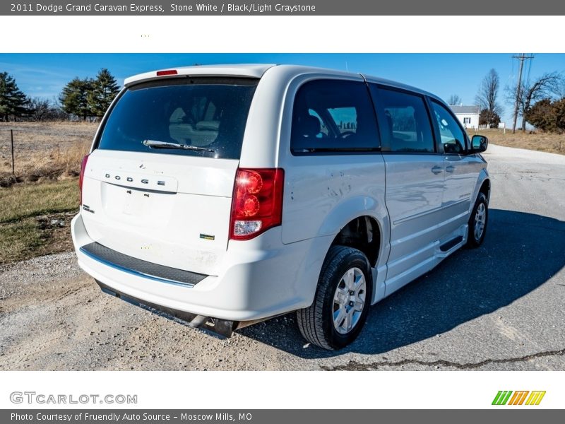 Stone White / Black/Light Graystone 2011 Dodge Grand Caravan Express
