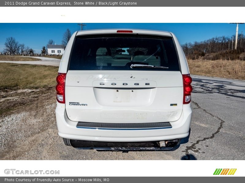 Stone White / Black/Light Graystone 2011 Dodge Grand Caravan Express