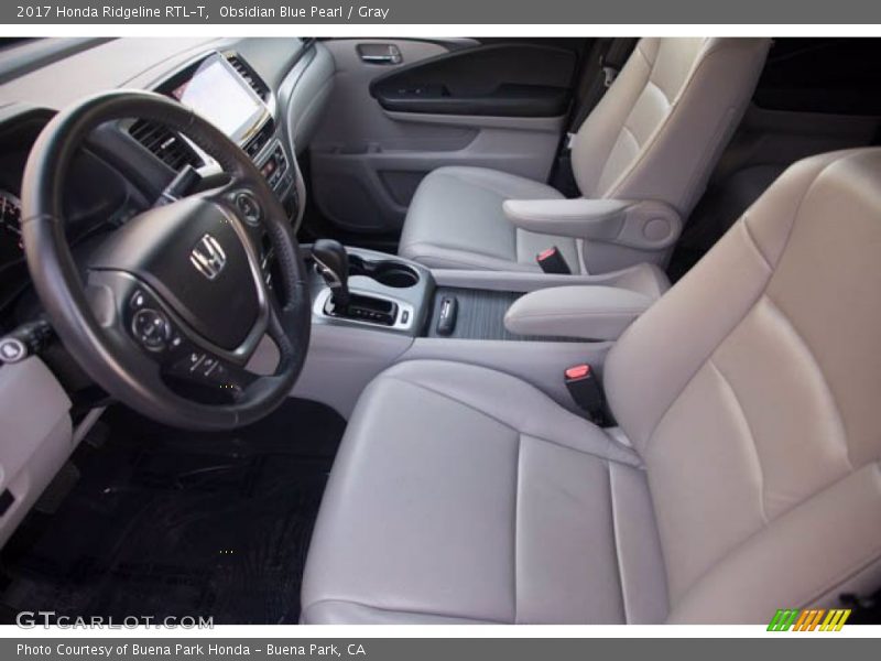 Obsidian Blue Pearl / Gray 2017 Honda Ridgeline RTL-T