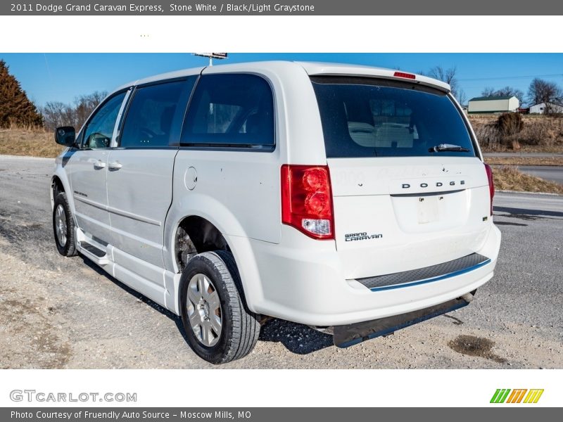 Stone White / Black/Light Graystone 2011 Dodge Grand Caravan Express