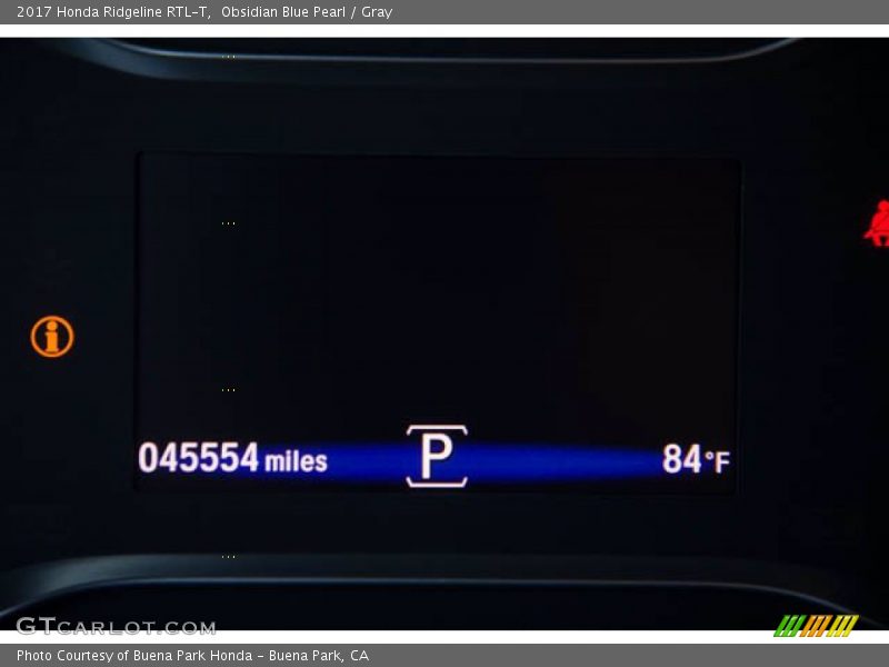 Obsidian Blue Pearl / Gray 2017 Honda Ridgeline RTL-T