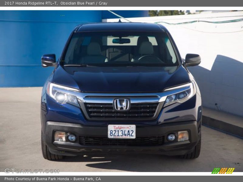 Obsidian Blue Pearl / Gray 2017 Honda Ridgeline RTL-T