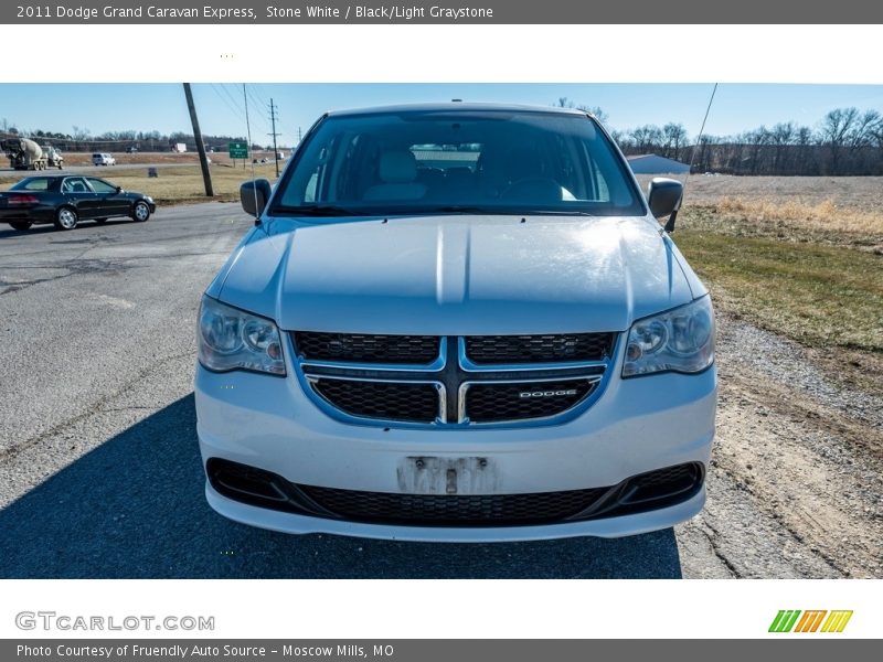 Stone White / Black/Light Graystone 2011 Dodge Grand Caravan Express