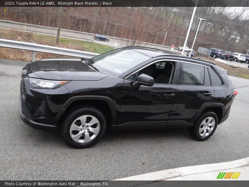 Midnight Black Metallic / Black 2020 Toyota RAV4 LE AWD