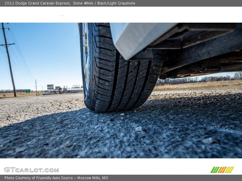 Stone White / Black/Light Graystone 2011 Dodge Grand Caravan Express