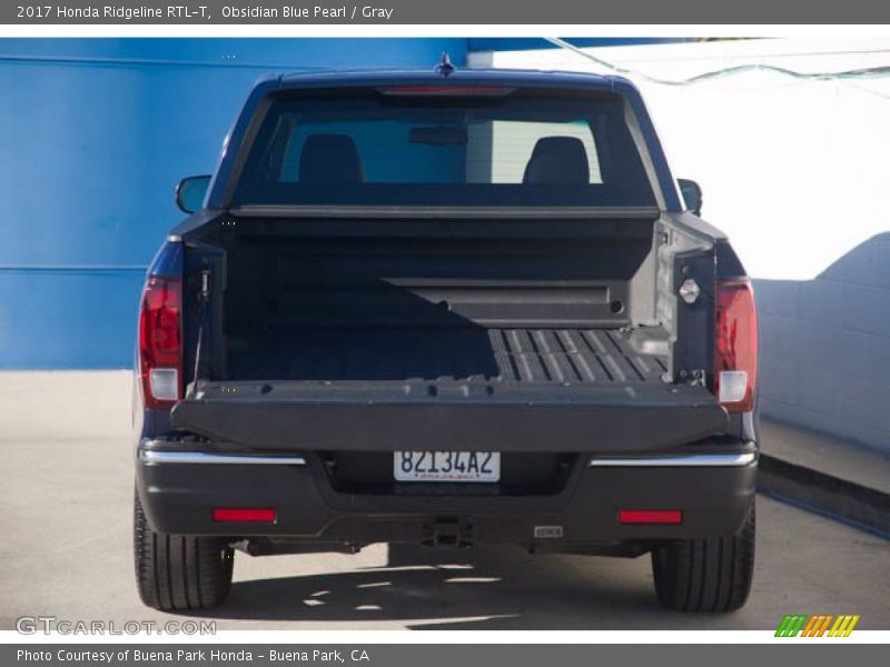Obsidian Blue Pearl / Gray 2017 Honda Ridgeline RTL-T
