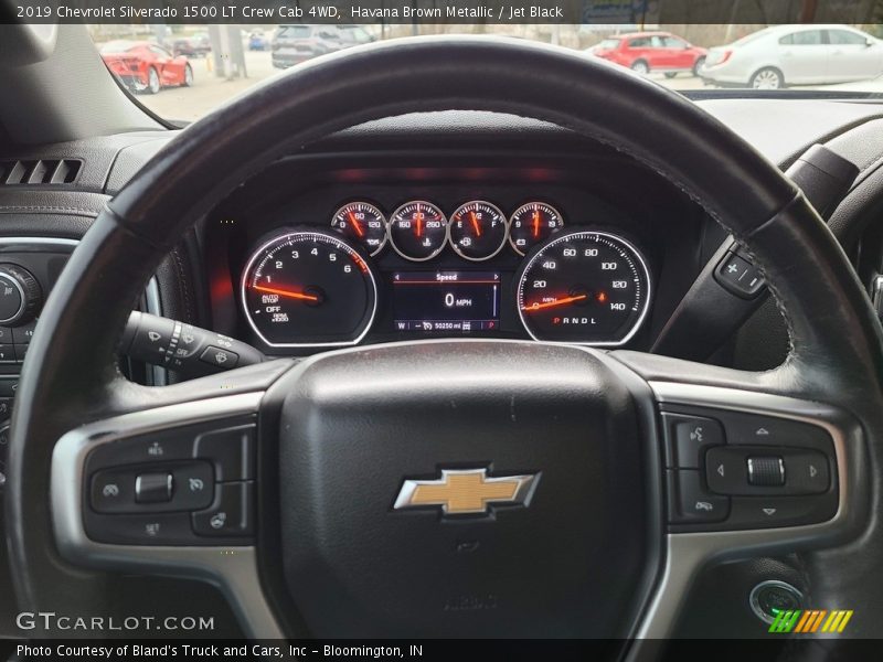 Havana Brown Metallic / Jet Black 2019 Chevrolet Silverado 1500 LT Crew Cab 4WD