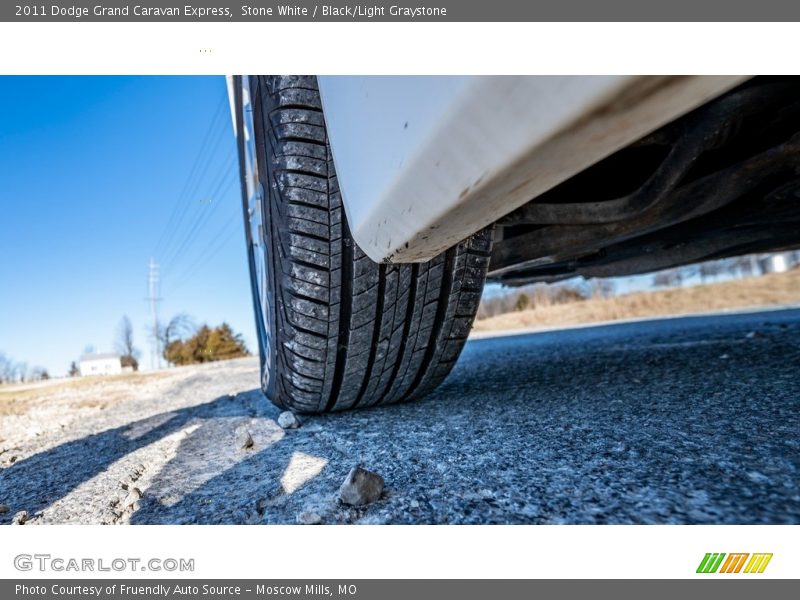 Stone White / Black/Light Graystone 2011 Dodge Grand Caravan Express