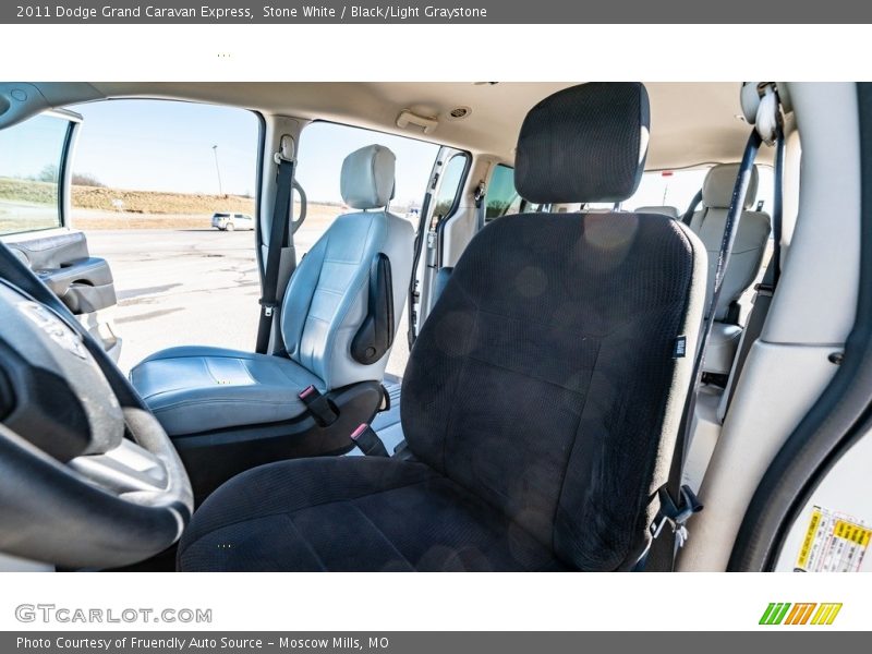 Stone White / Black/Light Graystone 2011 Dodge Grand Caravan Express