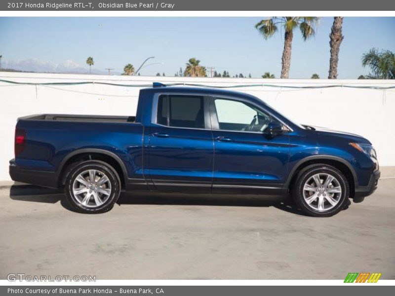 Obsidian Blue Pearl / Gray 2017 Honda Ridgeline RTL-T