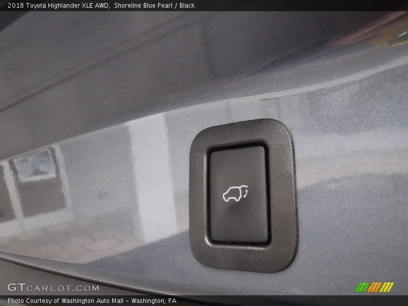 Shoreline Blue Pearl / Black 2018 Toyota Highlander XLE AWD