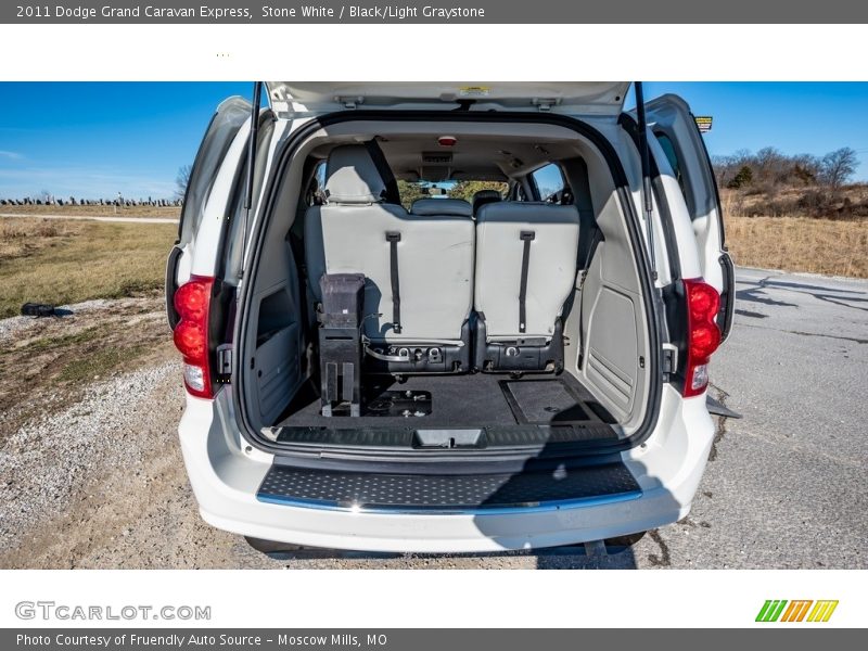 Stone White / Black/Light Graystone 2011 Dodge Grand Caravan Express