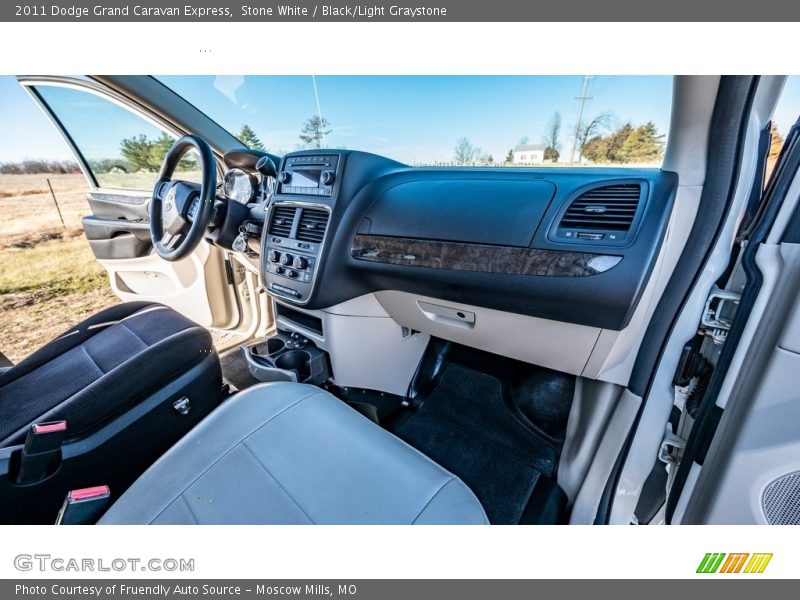 Stone White / Black/Light Graystone 2011 Dodge Grand Caravan Express