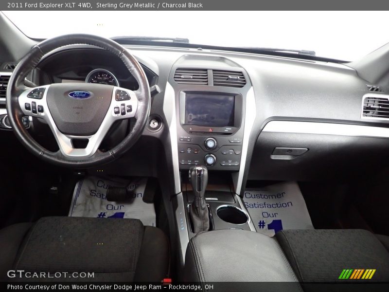 Sterling Grey Metallic / Charcoal Black 2011 Ford Explorer XLT 4WD