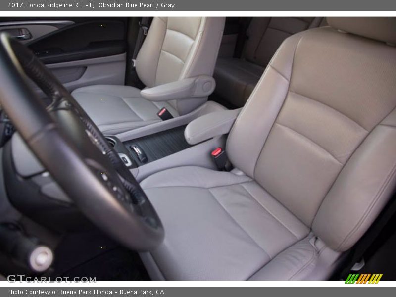 Obsidian Blue Pearl / Gray 2017 Honda Ridgeline RTL-T