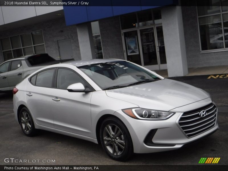 Symphony Silver / Gray 2018 Hyundai Elantra SEL