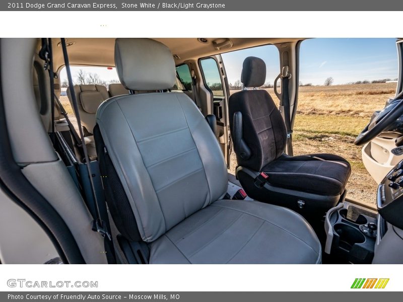 Stone White / Black/Light Graystone 2011 Dodge Grand Caravan Express