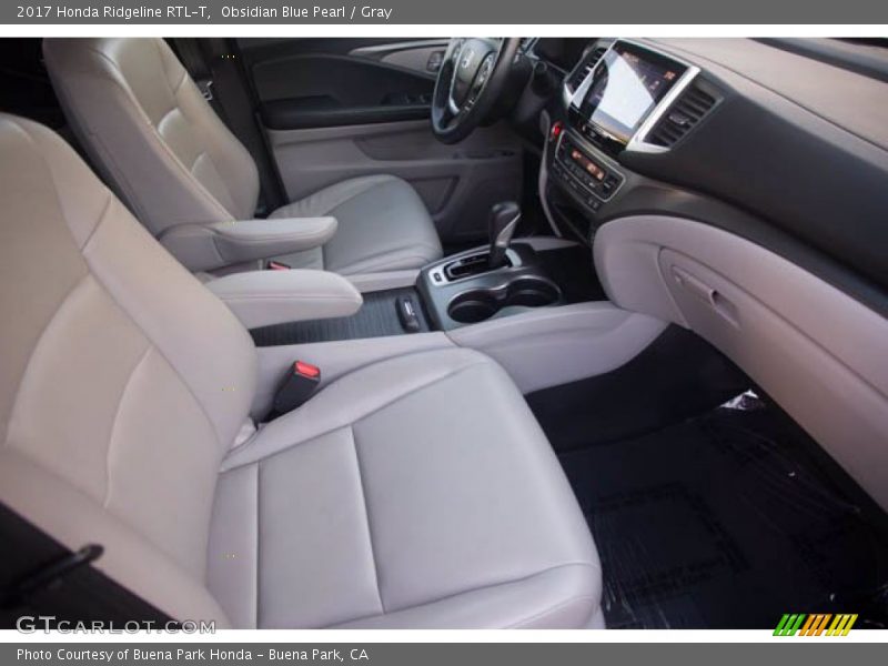 Obsidian Blue Pearl / Gray 2017 Honda Ridgeline RTL-T