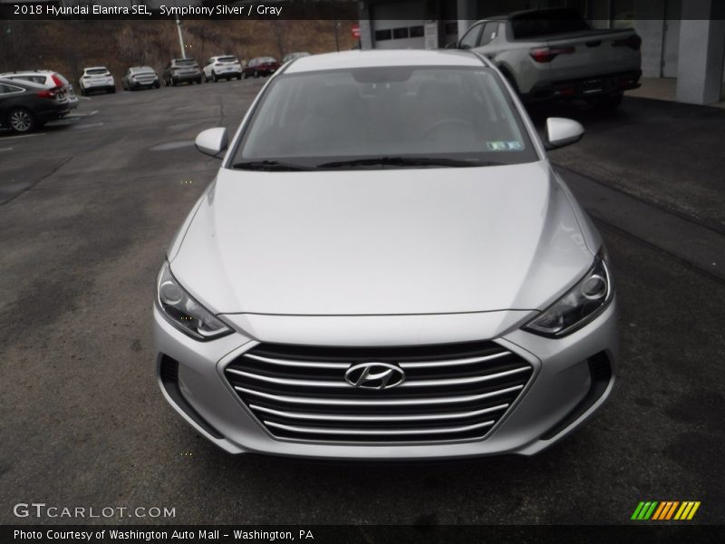 Symphony Silver / Gray 2018 Hyundai Elantra SEL