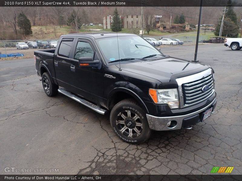 Tuxedo Black / Medium Stone 2010 Ford F150 XLT SuperCrew 4x4