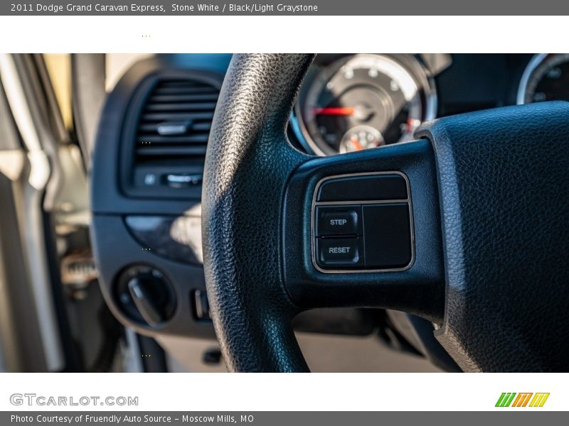 Stone White / Black/Light Graystone 2011 Dodge Grand Caravan Express