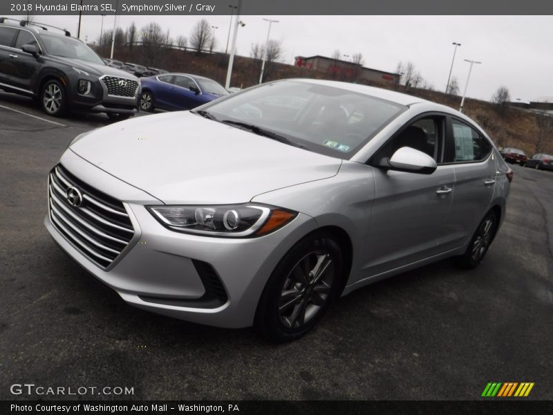 Symphony Silver / Gray 2018 Hyundai Elantra SEL