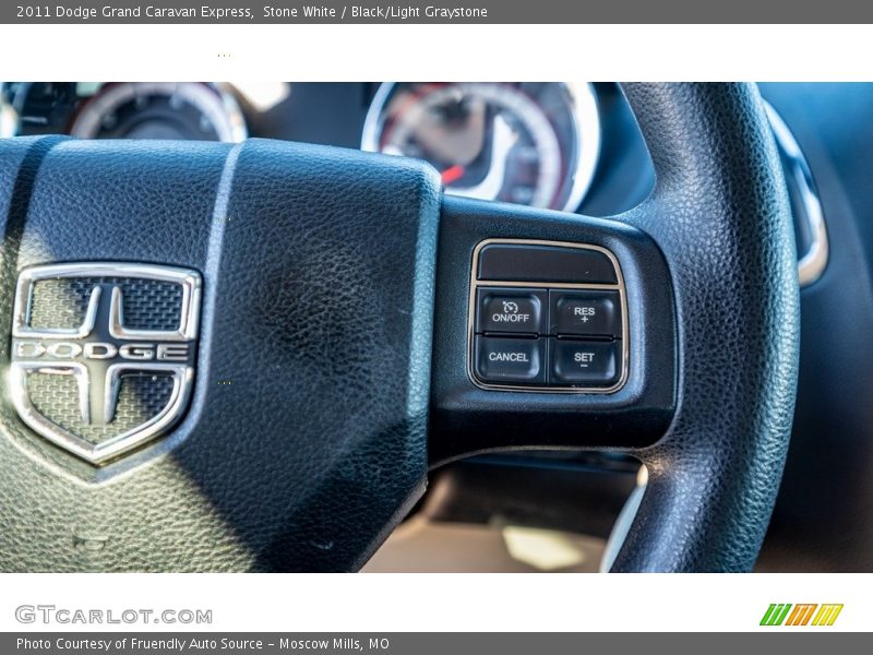 Stone White / Black/Light Graystone 2011 Dodge Grand Caravan Express
