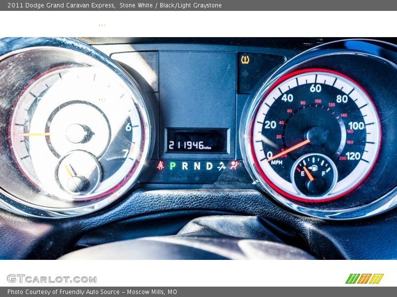 Stone White / Black/Light Graystone 2011 Dodge Grand Caravan Express